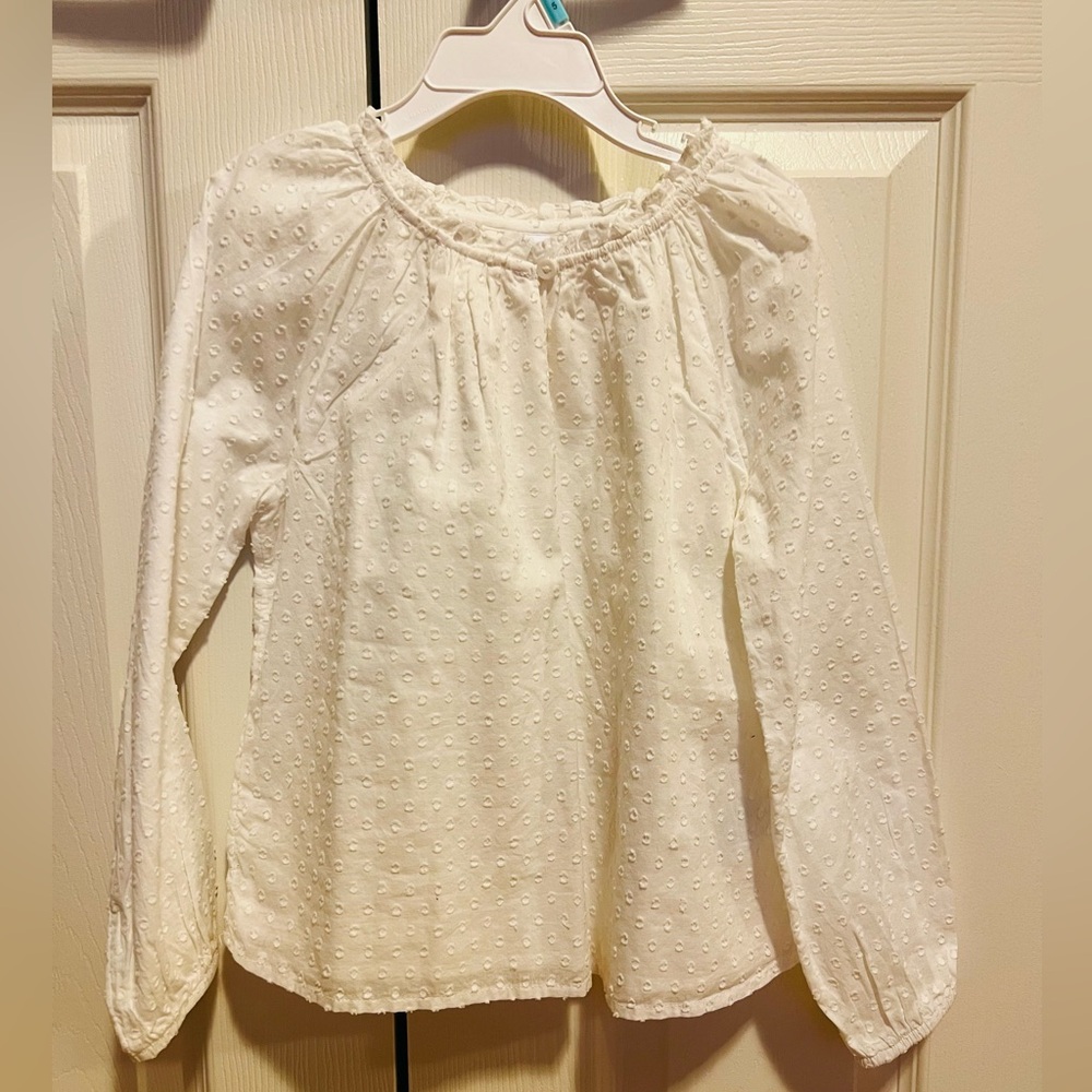 Gap swiss dot blouse size S(6-7)